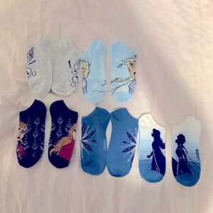 Disney’s Frozen socks. From Frozen 2. Five pairs. Very brand new.